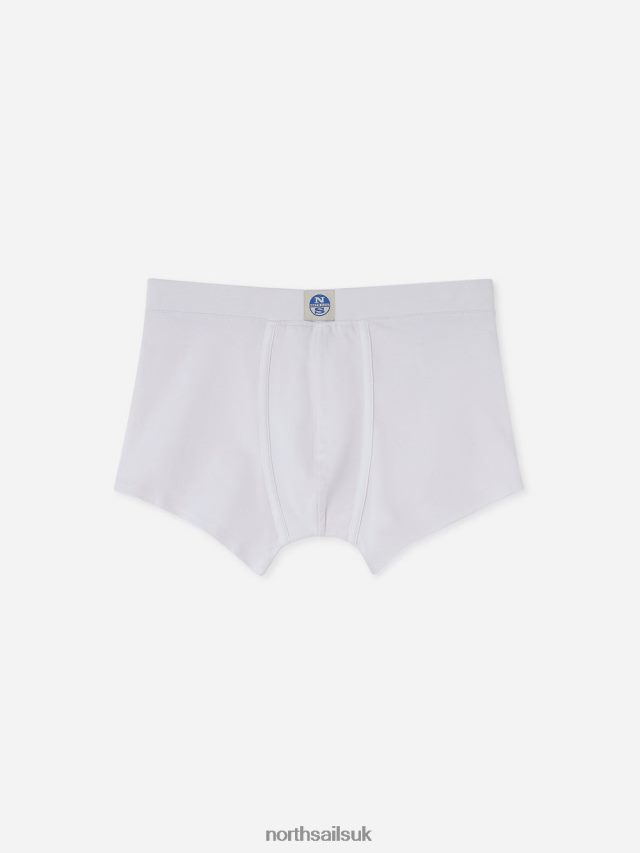 Men White Clothing 4D6N487 North Sails ORGANIC COTTON BOXERS