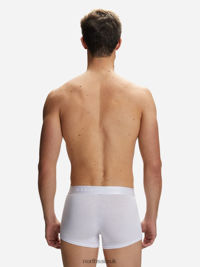 Men White Clothing 4D6N498 North Sails BAMBOO BOXERS