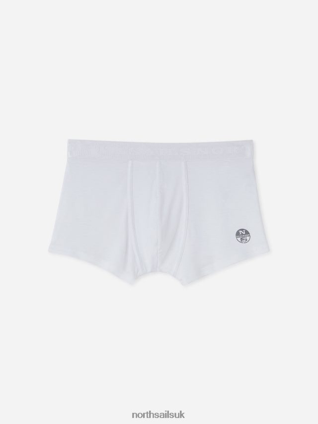 Men White Clothing 4D6N498 North Sails BAMBOO BOXERS