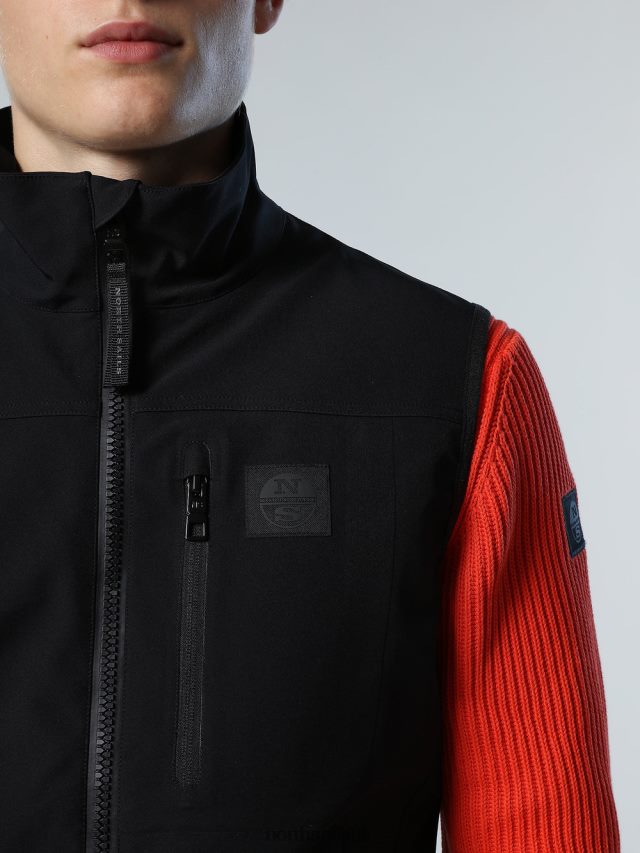 Men Black Clothing 4D6N19 North Sails IFURU VEST
