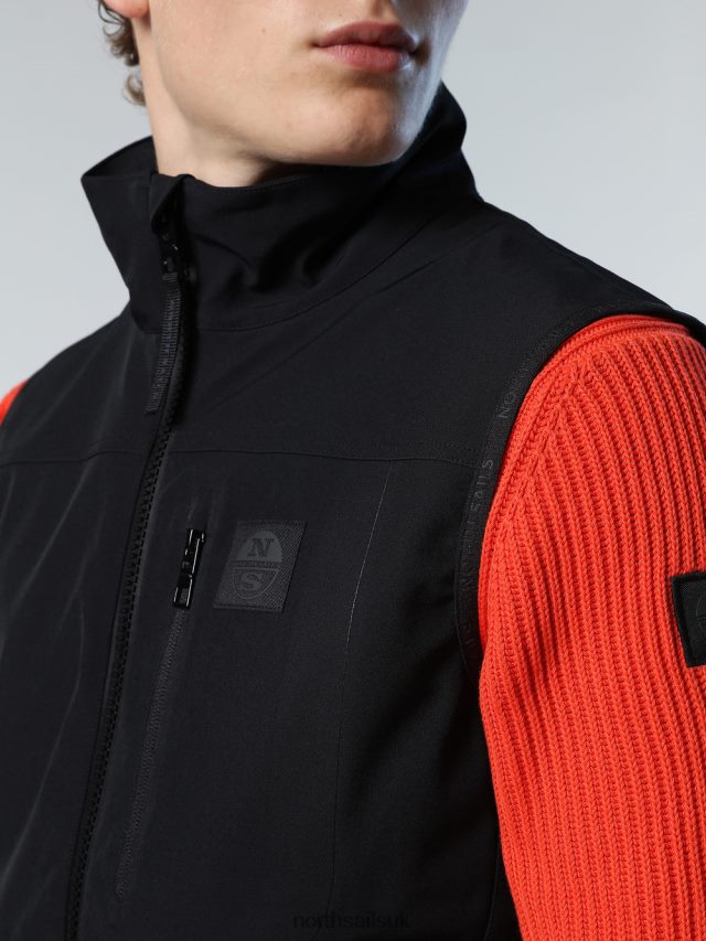 Men Black Clothing 4D6N19 North Sails IFURU VEST