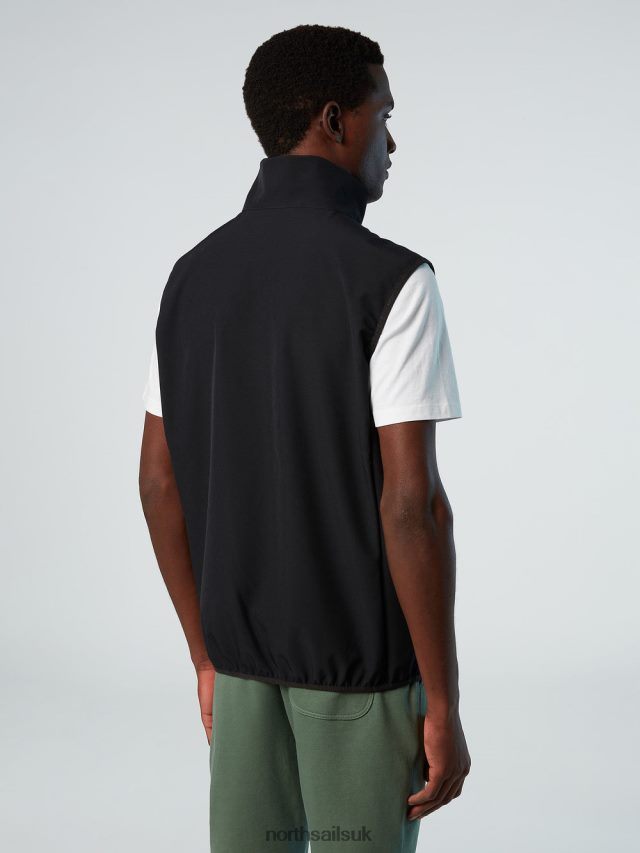 Men Black Clothing 4D6N28 North Sails UTILITY VEST