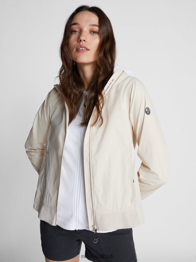 Women Beige Clothing 4D6N1456 North Sails TARAVAI JACKET