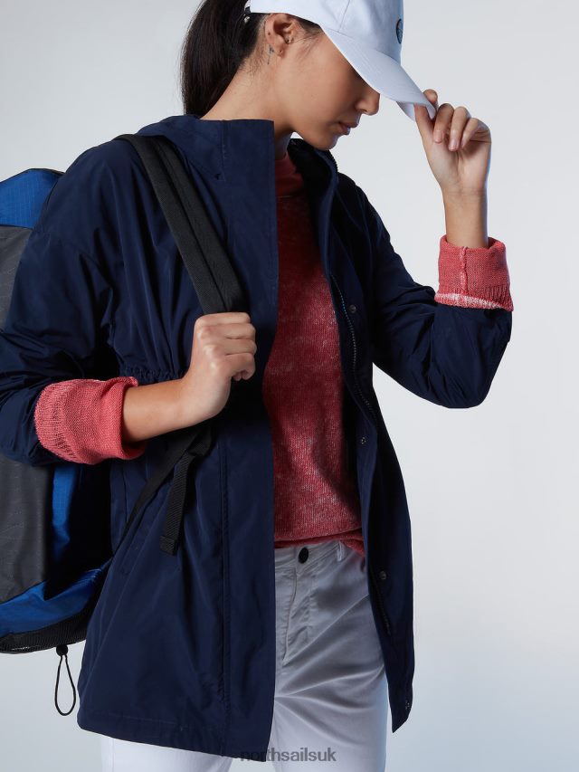Women Navy blue Clothing 4D6N539 North Sails NONUU JACKET