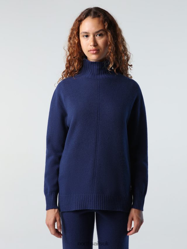 Women Navy blue Clothing 4D6N1370 North Sails CASHMERE BLEND JUMPER
