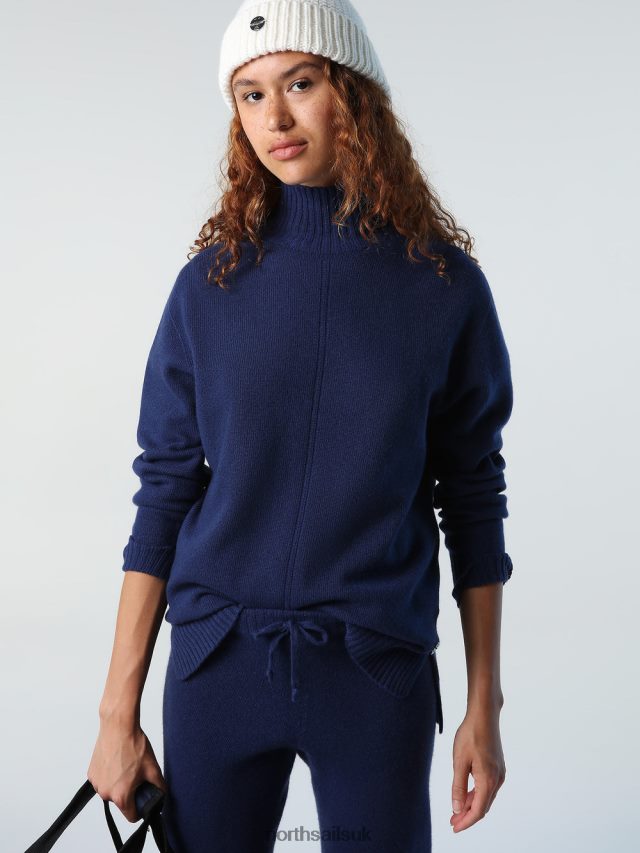 Women Navy blue Clothing 4D6N1370 North Sails CASHMERE BLEND JUMPER