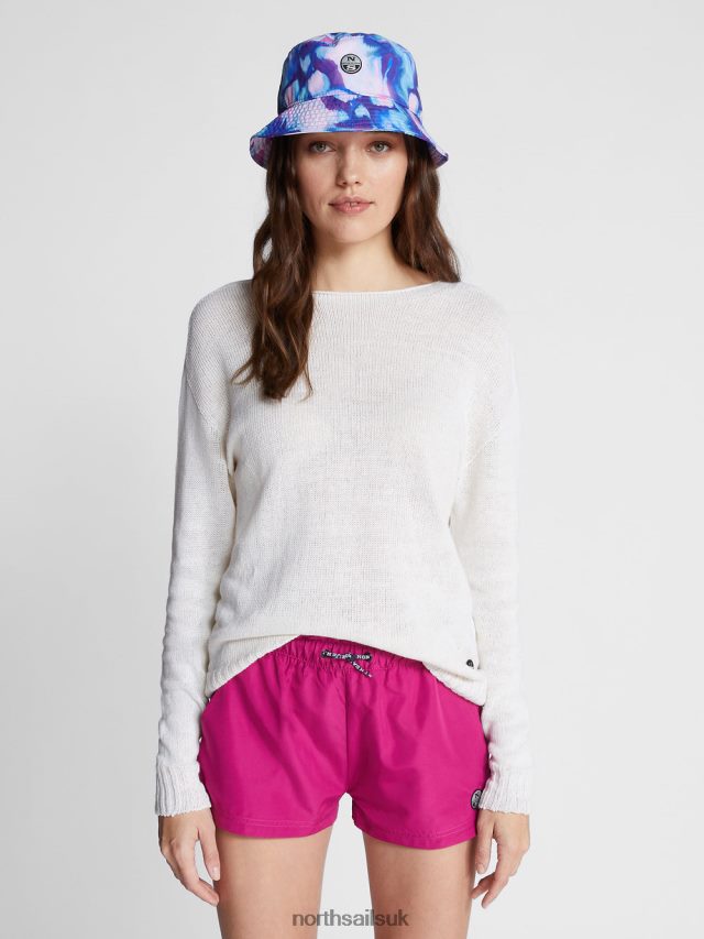 Women White Clothing 4D6N1453 North Sails CREW-NECK JUMPER