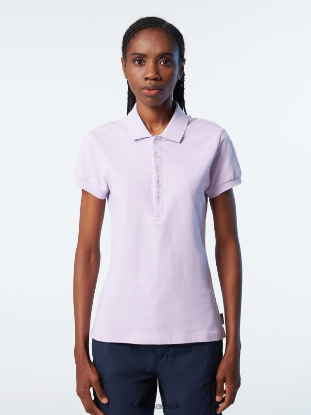 Women Lilac bloom Clothing 4D6N548 North Sails POLO SHIRT WITH LONG PLACKET