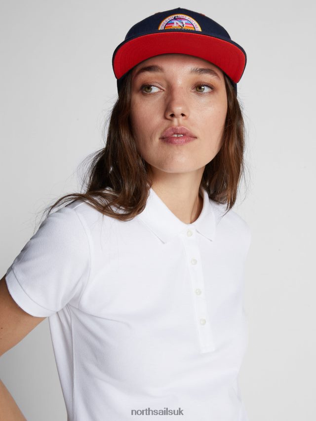 Women White Clothing 4D6N1538 North Sails SLIM-FIT POLO SHIRT