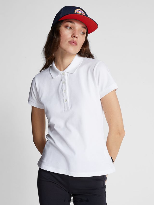 Women White Clothing 4D6N1538 North Sails SLIM-FIT POLO SHIRT