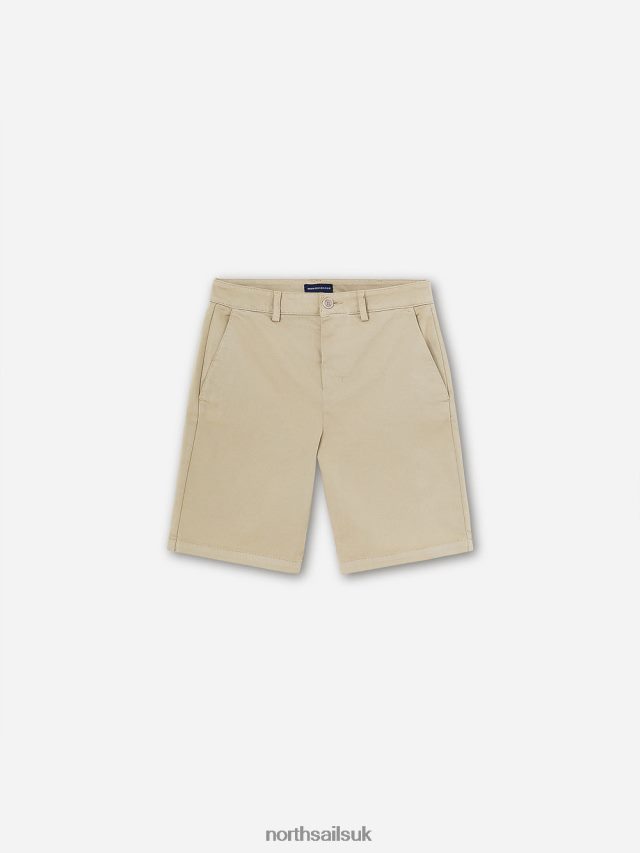 Women Beige Clothing 4D6N1475 North Sails GABARDINE CHINO SHORTS