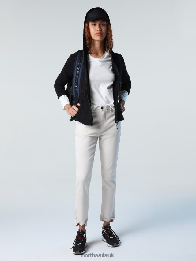 Women Black Clothing 4D6N1357 North Sails HOODED SWEATSHIRT