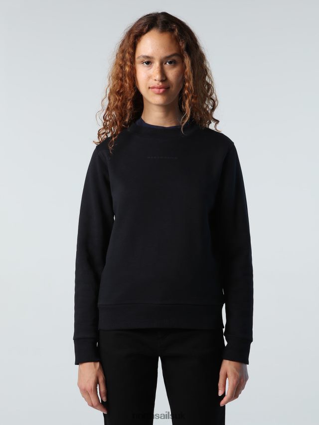 Women Black Clothing 4D6N1420 North Sails CREW-NECK SWEATSHIRT