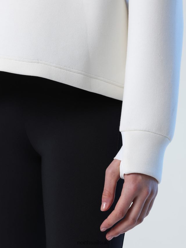 Women Marshmallow Clothing 4D6N1387 North Sails SCUBA SWEATSHIRT