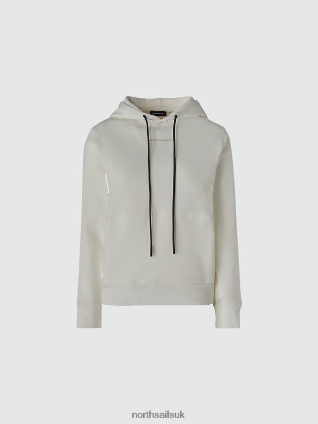 Women Marshmallow Clothing 4D6N1390 North Sails HOODED SWEATSHIRT