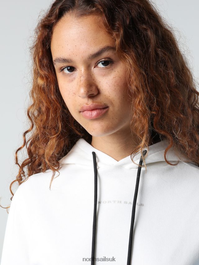 Women Marshmallow Clothing 4D6N1390 North Sails HOODED SWEATSHIRT