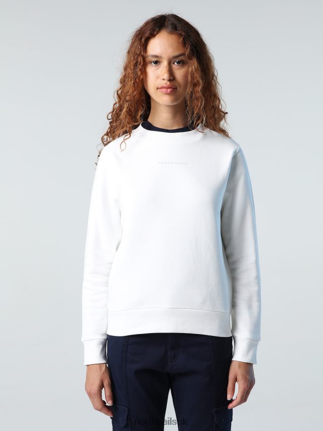 Women Marshmallow Clothing 4D6N1417 North Sails CREW-NECK SWEATSHIRT