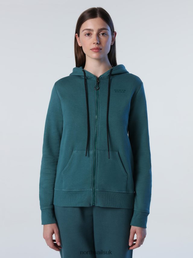 Women Mediterranea Clothing 4D6N1430 North Sails ZIP-UP SWEATSHIRT