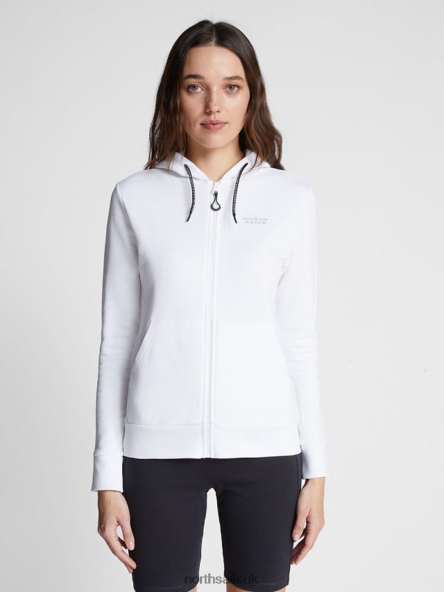 Women White Clothing 4D6N1529 North Sails ORGANIC FLEECE SWEATSHIRT