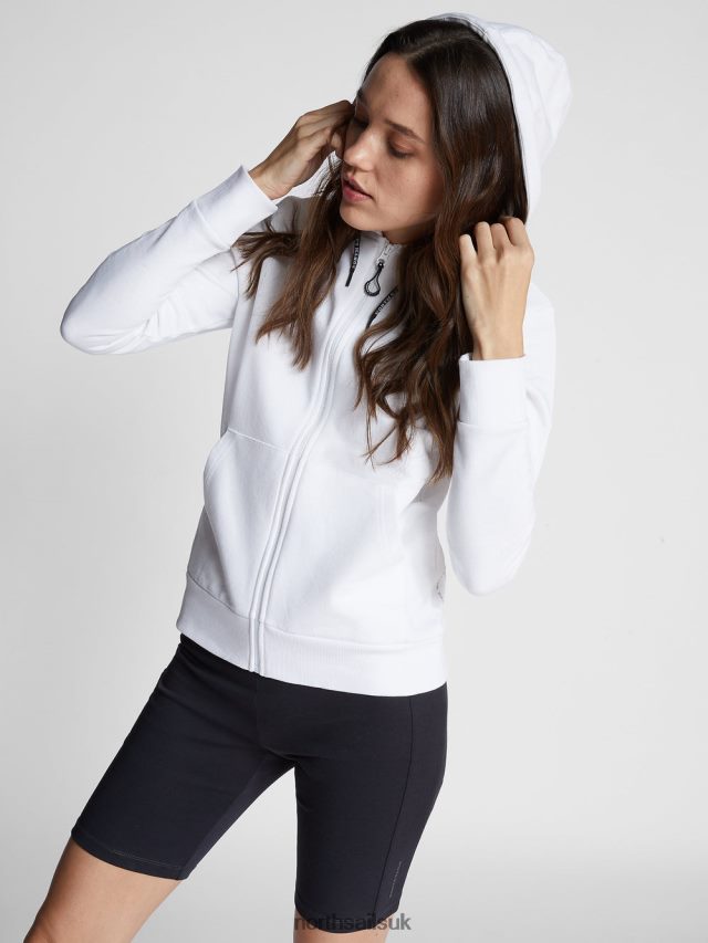 Women White Clothing 4D6N1529 North Sails ORGANIC FLEECE SWEATSHIRT