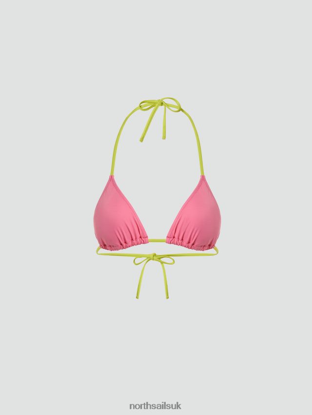 Women Tea rose Beachwear 4D6N648 North Sails TRIANGLE BIKINI TOP