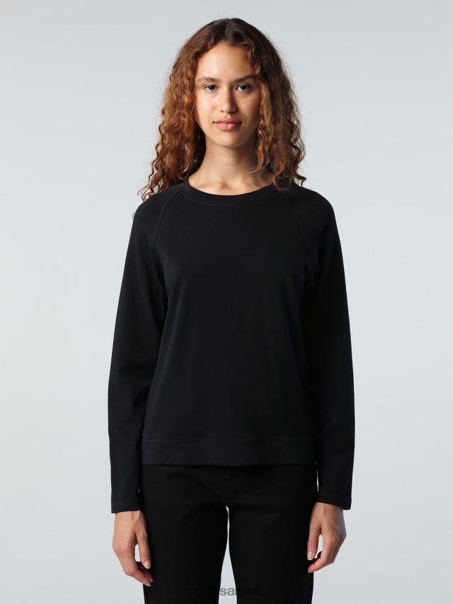 Women Black Clothing 4D6N1413 North Sails T-SHIRT WITH RAGLAN SLEEVES