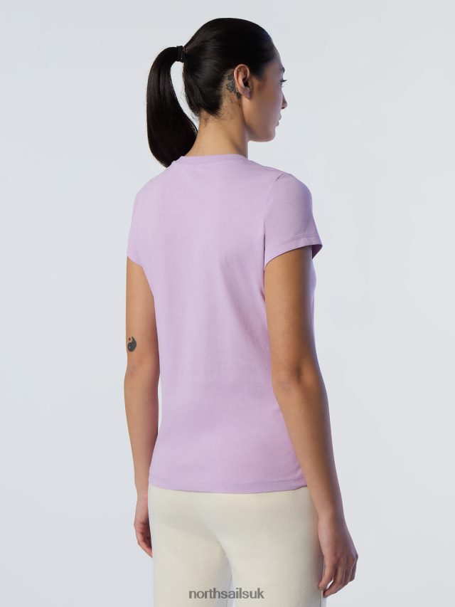 Women Lilac bloom Clothing 4D6N559 North Sails T-SHIRT WITH EMBROIDERY