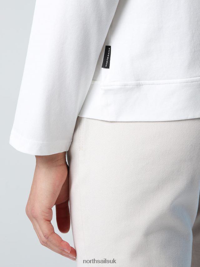 Women Marshmallow Clothing 4D6N1412 North Sails T-SHIRT WITH RAGLAN SLEEVES