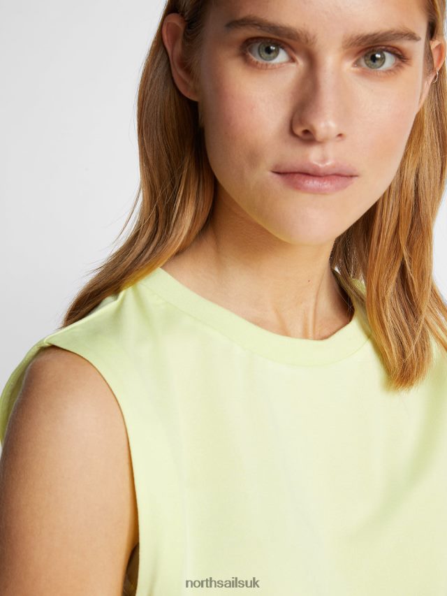 Women Light sulphur Clothing 4D6N1469 North Sails OYSTER SHELL TANK TOP