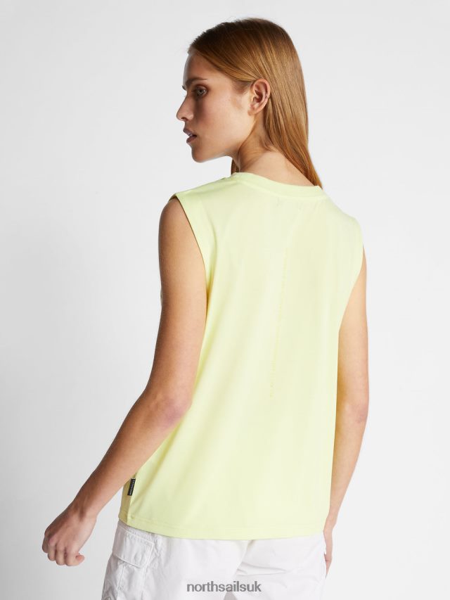 Women Light sulphur Clothing 4D6N1469 North Sails OYSTER SHELL TANK TOP