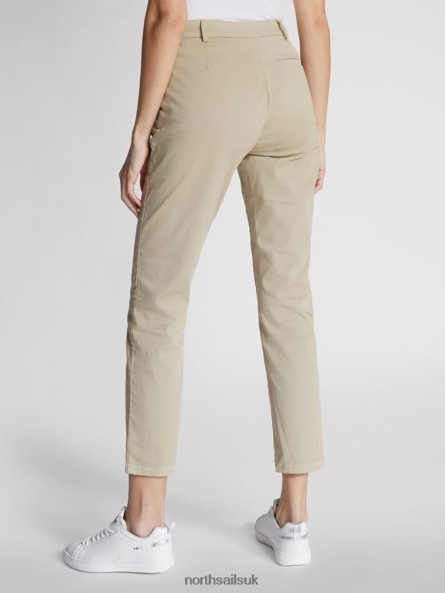 Women Beige Clothing 4D6N1502 North Sails GABARDINE TROUSERS