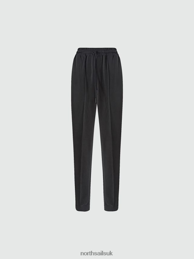 Women Black Clothing 4D6N1376 North Sails INTERLOCK TROUSERS