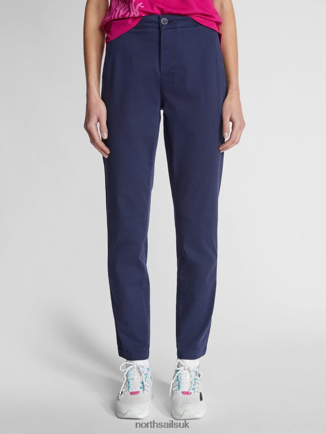 Women Midnight blue Clothing 4D6N1503 North Sails GABARDINE TROUSERS